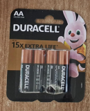 Батарейка алкалиновая Duracell LR06 AA BL4 (цена за 1 шт)