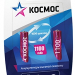 Аккумуляторные батареи AAA КОСМОС 1100 mAh