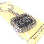 Брелок Audi квадратный, металлический, черный