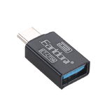 Переходник Type-C - USB(f) Earldom ET-OT06, плоский, пластик, OTG, цвет: серебряный