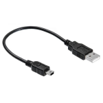 OTG Кабель USB (f) - mini USB (m) (черный, европакет)