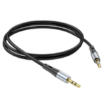 Кабель удлинитель HOCO UPA22 AUX audio cable 3.5 1 метр силиконовый черный
