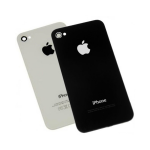 Задняя крышка для iPhone 4S с кристаллом (Белый) (упаковка пакет)
