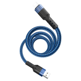 Кабель USB - 8 pin HOCO U110, 1.2м, 2.4A, цвет: синий