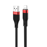 Кабель USB - 8 pin HOCO U72 Forest, 1.2м, 2.4A, цвет: чёрный