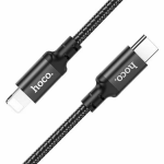 Кабель 8 pin - Type-C HOCO X14 Double speed, 1.0м, 3,0А, 20Вт, QC3.0, PD3.0, цвет: чёрный