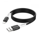 Кабель USB - Lightning HOCO X82, 2,4A, 1м, силиконовый, цвет: черный