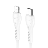 Кабель 8 pin - Type-C HOCO X37 Cool power, 1.0м, PD 27Вт, цвет: белый
