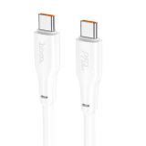 Кабель Type-C - Type-C HOCO X93 Force, 1.0м, 5.0A, PD 240Вт, цвет: белый