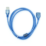 Кабель USB 2.0 удлинитель (штекер-гнездо) NN-U2MFB00.3 0.3м (синий)