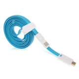 Кабель USB - микро USB OltraMax OM-K-00081, 1.0м, плоский, магнитный, цвет: синий