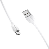 USB кабель BOROFONE BX19 Benefit MicroUSB, 2.4А, 1м, PVC (белый)