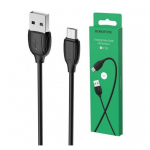 USB кабель BOROFONE BX19 Benefit MicroUSB, 2.4А, 1м, PVC (черный)