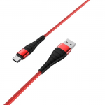 Кабель USB - Type-C Borofone BX32 Munificent, 1.0м, 3.0A, цвет: красный