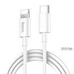 Кабель USB Type-C - Lightning HOCO X36, 3A, 1м (PD18W), цвет: белый