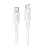 Кабель USB Type-C - USB Type-C BOROFONE BX111, PD60W, 1м, цвет: белый