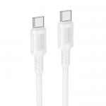 Кабель USB Type-C - USB Type-C BOROFONE BX111, PD60W, 1м, цвет: белый