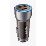 Блок питания автомобильный 1 USB, 1 Type-C HOCO NZ8, Sprinter, 43Вт, кабель Type-C-8-pin, цвет: сини