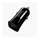 Блок питания автомобильный 2 USB HOCO, Z12, 2400mA, пластик, цвет: чёрный