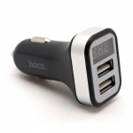 Блок питания автомобильный 2 USB HOCO Z3, 3100mA, цвет: чёрный