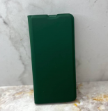 Чехол-книга FANCY для Xiaomi Redmi 15C 4G (171mm)/POCO C85 тканевая поверхность с виз., темно-зелена