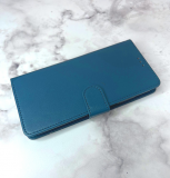 Чехол-книга NEW FASHION для Xiaomi Redmi A3 силиконовое основание, с магнитом и защитой, голубая