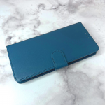 Чехол-книга NEW FASHION для Xiaomi Redmi A3 силиконовое основание, с магнитом и защитой, голубая