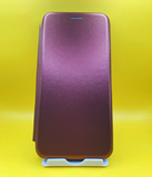 Чехол-книга Fashion Case для Samsung Galaxy A54 с силиконовым основанием и магнитом, бордовая