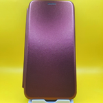 Чехол-книга Fashion Case для Samsung Galaxy A04 с силиконовым основанием и магнитом, бордовая