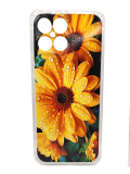 Силиконовый чехол для Huawei Honor X8, антишок, красочный принт, желтые цветочки