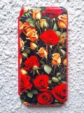 Чехол-книга Fashion Case для Huawei P SMART Z, красочный принт, красные и желтые розы, красный