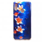 Силиконовый чехол для Huawei Honor 10 Lite, красочный принт, цветочки на темно-синем фоне