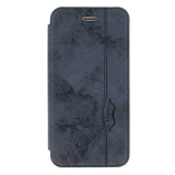 Чехол-книжка Armor Case Book для APPLE iPhone 5/5S/SE, под кожу, с силиконовым креплением, синий