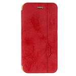 Чехол-книжка Armor Case для APPLE iPhone 5/5S/SE, под кожу, с силиконовым креплением, красный