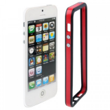 Бампер для iPhone 5/5S, (красный/черный)