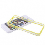 Бампер для iPhone 5/5S, (с желтой вставкой)