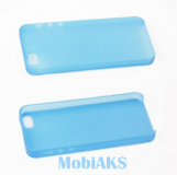 Защитная крышка для iPhone 5 ультратонкая (голубой матовый)европакет