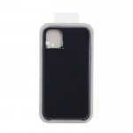 Силиконовый чехол Iphone 11 Silicone case в блистере, без логотипа, черный
