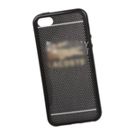 Силиконовый чехол для iPhone 5/5s/SE TPU Золотой Lacoste (черный)