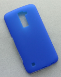 Чехол силиконовый Cherry для LG K10, тонкий, непрозрачный, матовый, цвет: синий