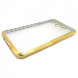 Накладка силиконовая с рамкой для Samsung J320/J3 (2016), золотая