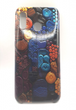 Силиконовый чехол для Samsung Galaxy A20/A30 Silicone cover, красочный принт, цветной узор