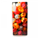 Силиконовый чехол для Samsung Galaxy A50, красочный принт, белые желтые и красные тюльпаны