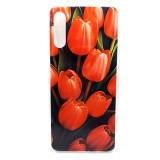 Силиконовый чехол для Samsung Galaxy A50, красочный принт, красные тюльпаны