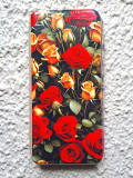 Чехол-книга Fashion Case для Samsung Galaxy A50/A50s, принт, красные и желтые розы, золотой