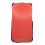 Чехол-книжка Armor Case для SAMSUNG Galaxy J1 (2016), тонкий, под кожу, цвет: красный, в техпаке