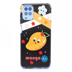 Силиконовый чехол для Samsung Galaxy M12 антишок углы, 6D камера, яркий рисунок, mango