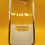 Силиконовый чехол для Samsung G935F Galaxy S7 Edge прозрачный с серебряной окантовкой