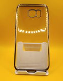 Силиконовый чехол для Samsung G935F Galaxy S7 Edge прозрачный с серой окантовкой