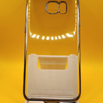 Силиконовый чехол для Samsung G935F Galaxy S7 Edge прозрачный с серой окантовкой